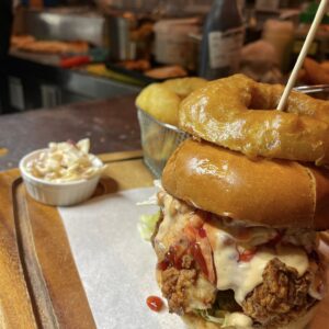 Buffalo Fried Chicken Burger
